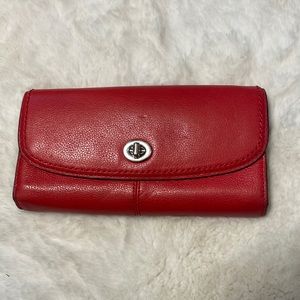 Red Coach Wallet